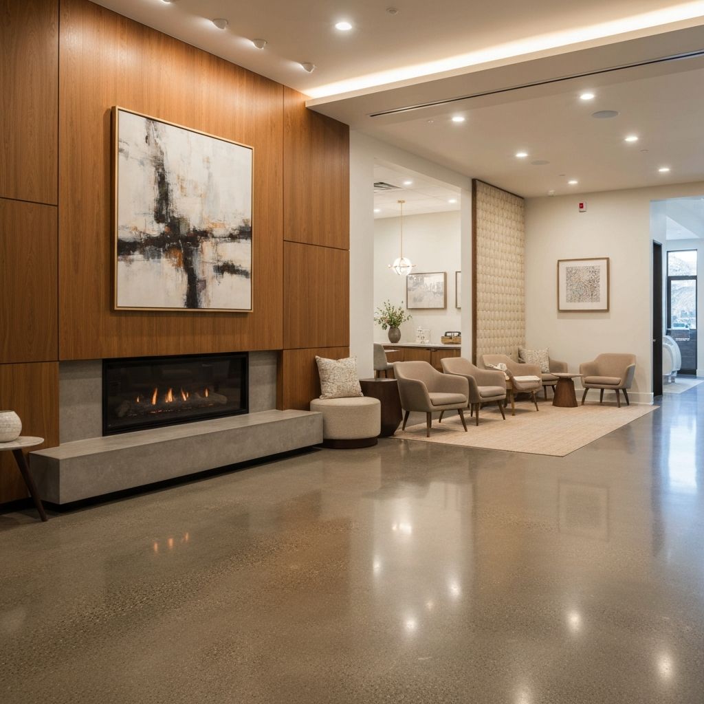 Luxury dental practice waiting area